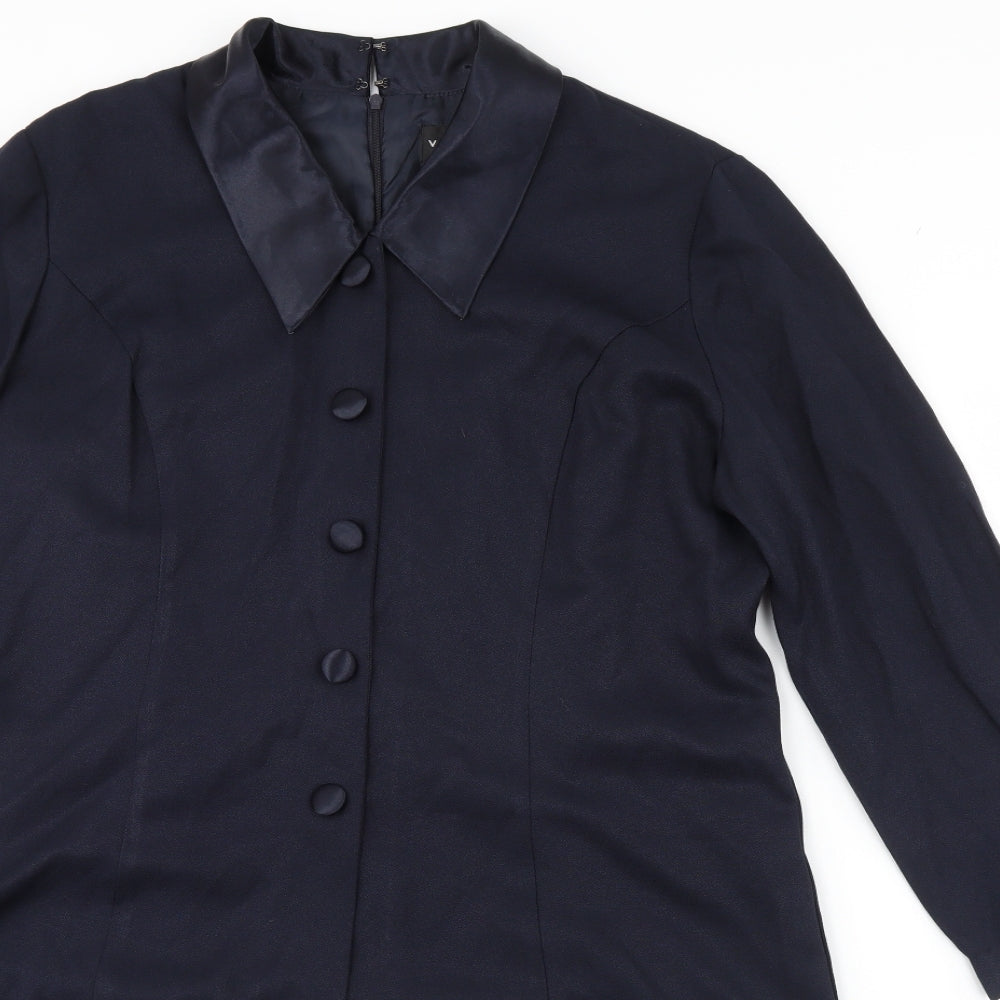 Virgo Womens Blue   Shift  Size 16