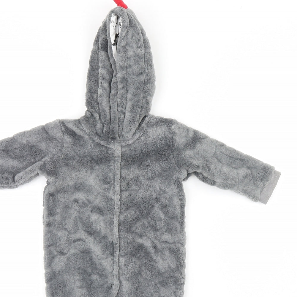 Preworn Baby Grey   Babygrow One-Piece Size 3-6 Months