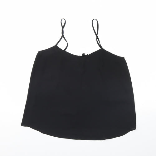 Topshop Womens Black   Basic Tank Size 12