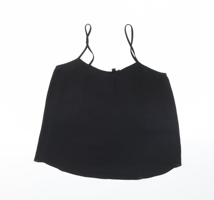 Topshop Womens Black   Basic Tank Size 12