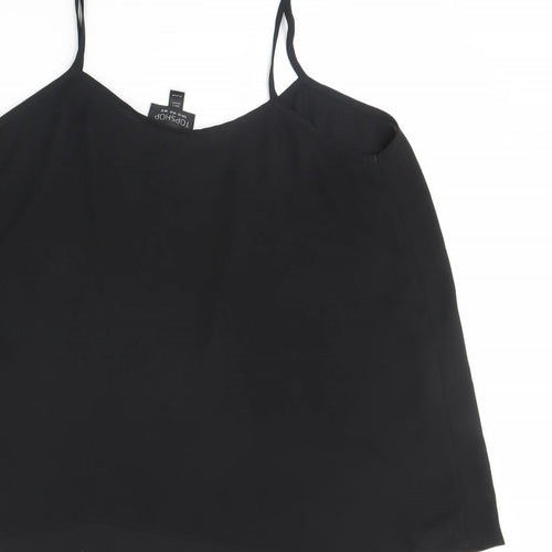Topshop Womens Black   Basic Tank Size 12