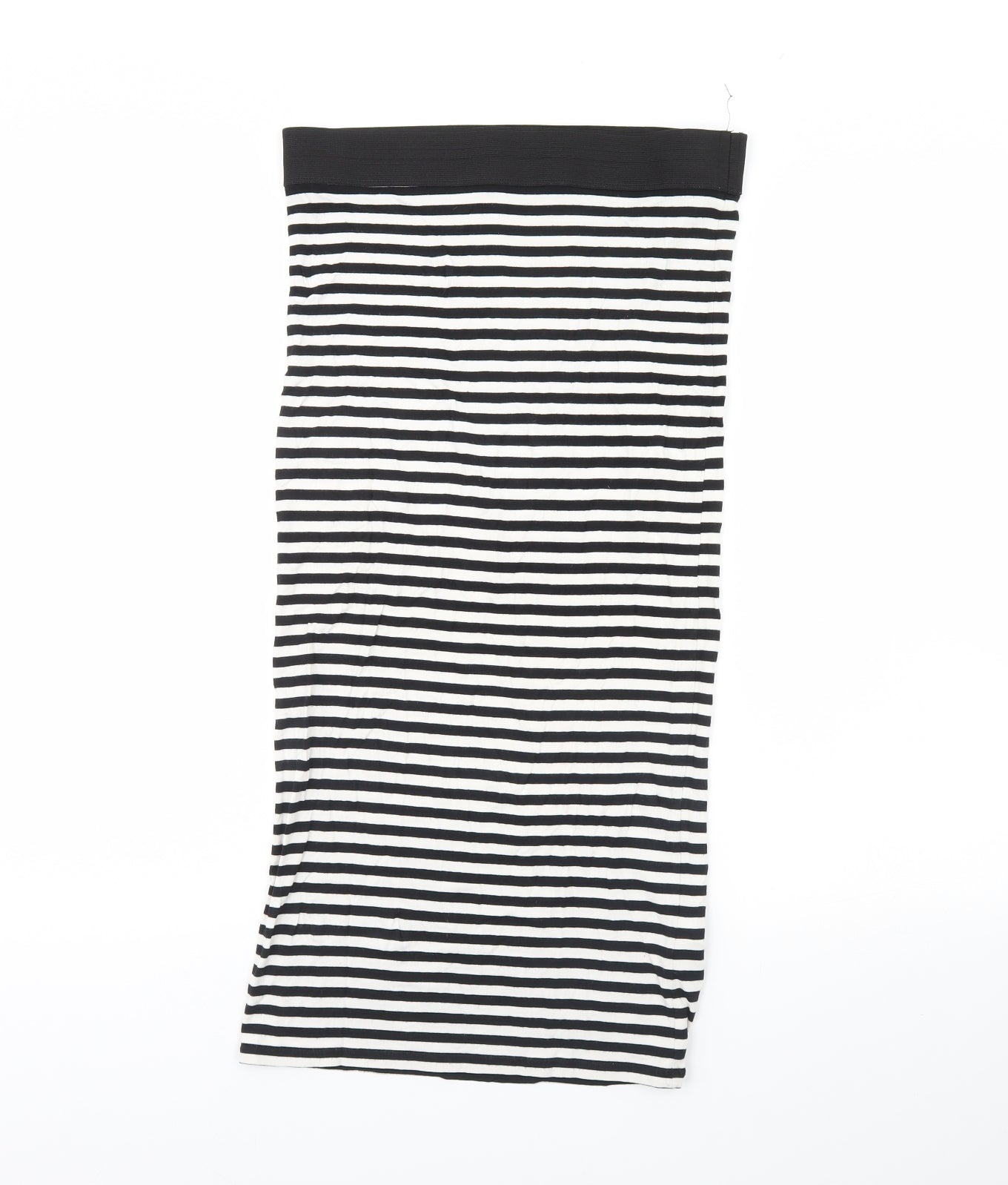 Miss Selfridge Womens White Striped  Flare Skirt Size 10