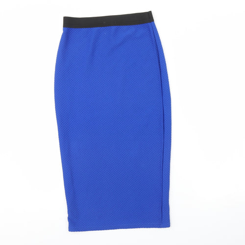 Internacionale Womens Blue   Straight & Pencil Skirt Size 10