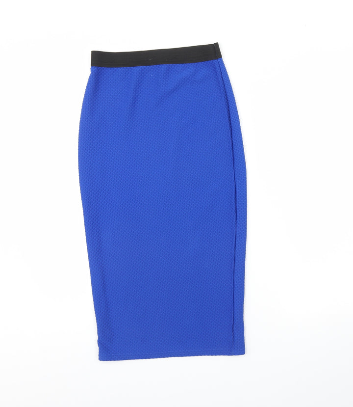 Internacionale Womens Blue Straight & Pencil Skirt Size 10