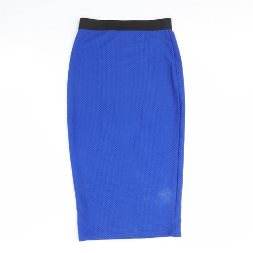 Internacionale Womens Blue   Straight & Pencil Skirt Size 10