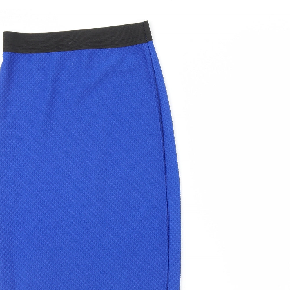 Internacionale Womens Blue   Straight & Pencil Skirt Size 10
