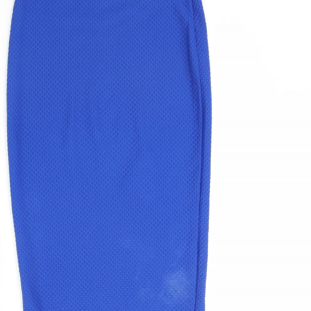 Internacionale Womens Blue   Straight & Pencil Skirt Size 10