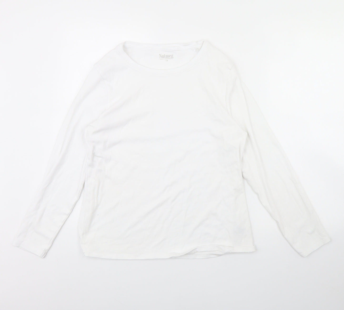 Butmeg Womens White   Basic T-Shirt Size 18