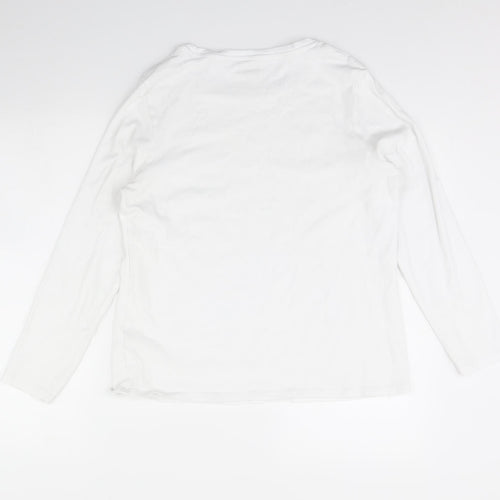 Butmeg Womens White   Basic T-Shirt Size 18