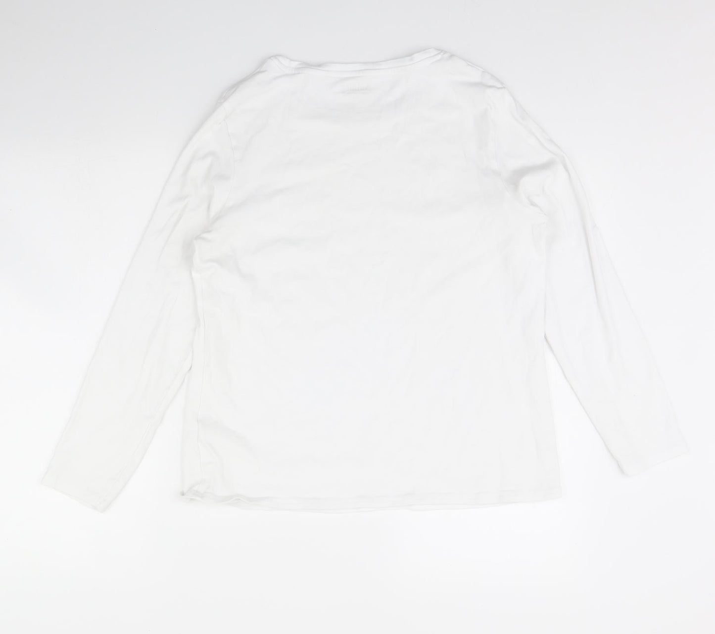 Butmeg Womens White   Basic T-Shirt Size 18