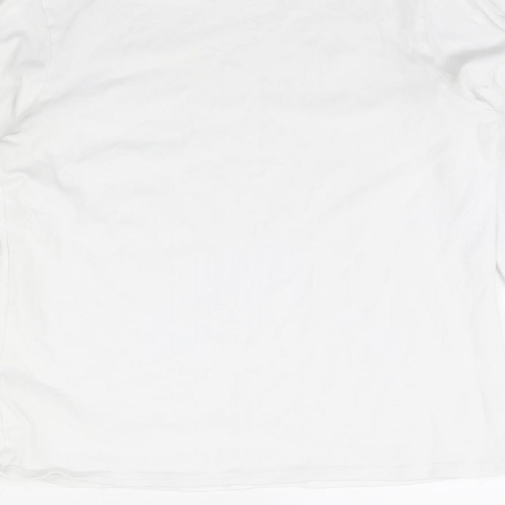 Butmeg Womens White   Basic T-Shirt Size 18