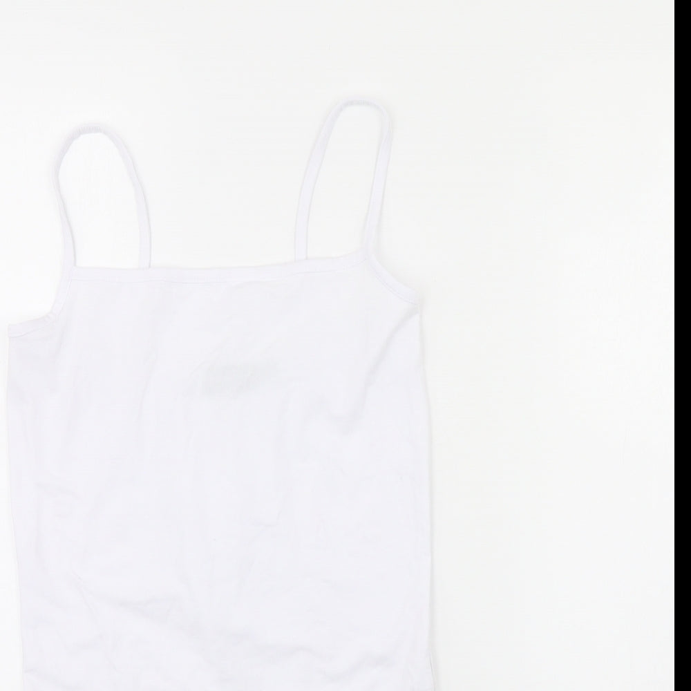 PRETTYLITTLETHING Womens White   Bodysuit One-Piece Size 16