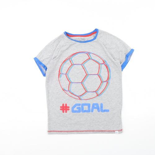 Harry Bear Boys Grey   Basic T-Shirt Size 12 Years  - Football