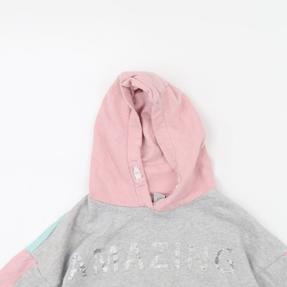 TU Girls Green   Pullover Hoodie Size 7 Years