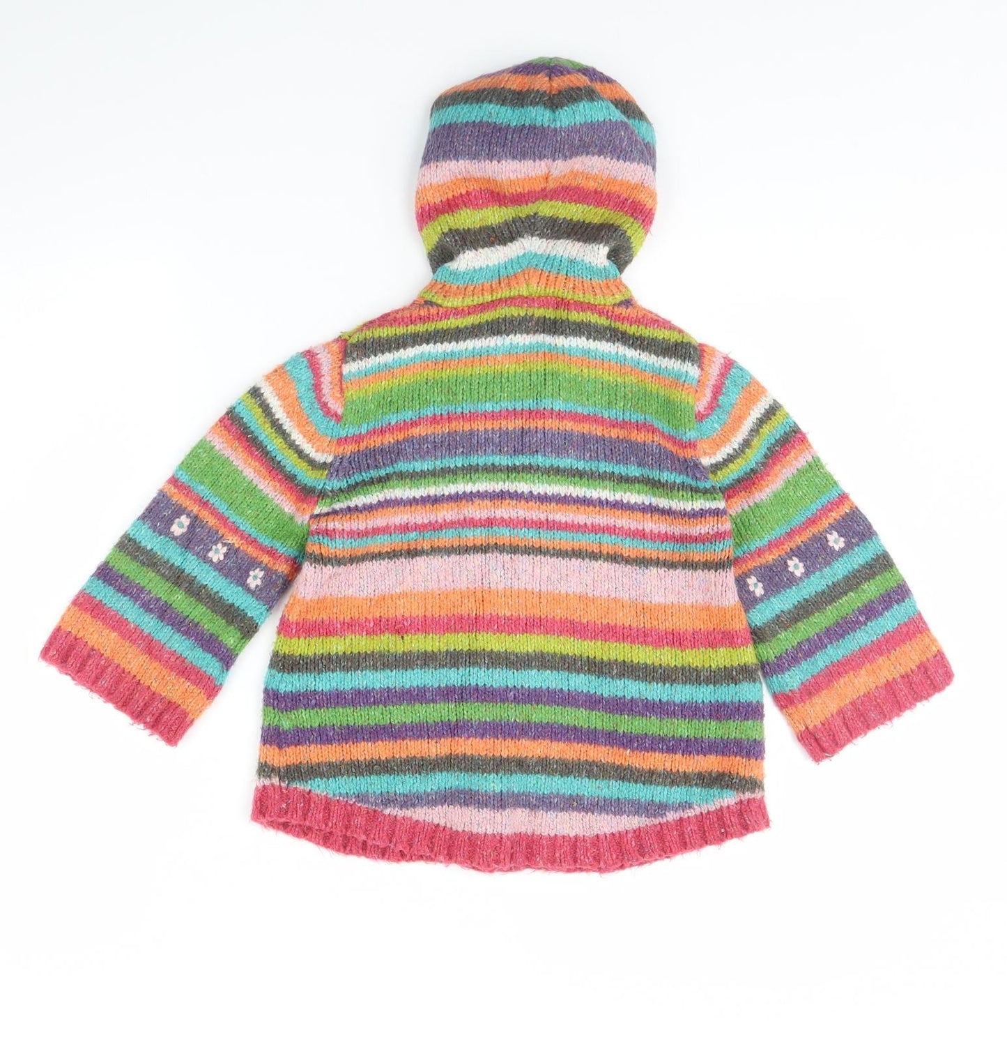 NEXT Girls Multicoloured Striped  Jacket  Size 2 Years