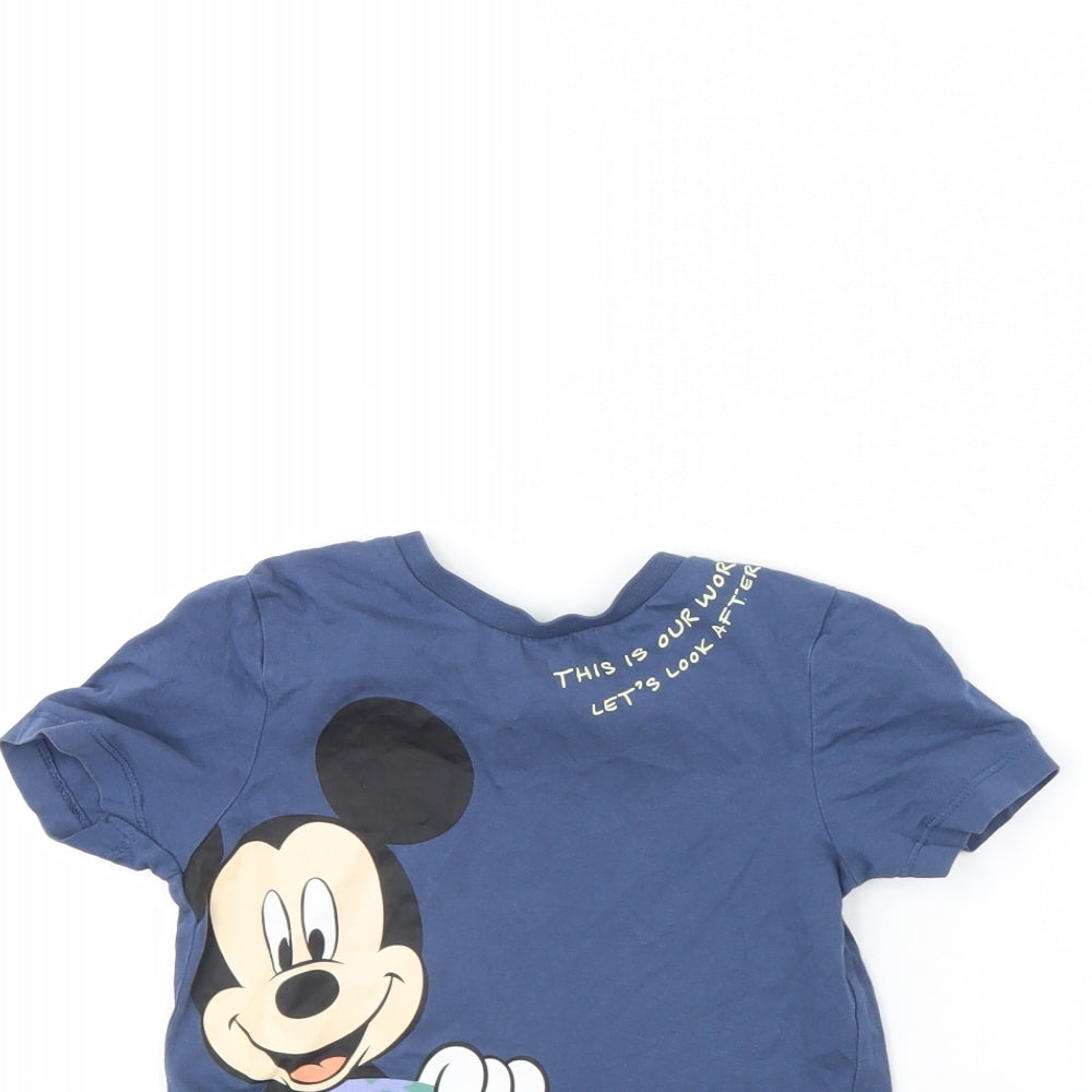 George Boys Blue   Basic T-Shirt Size 3 Years  - Disney