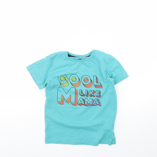 NEXT Boys Blue   Basic T-Shirt Size 4 Years  - Cool like mama