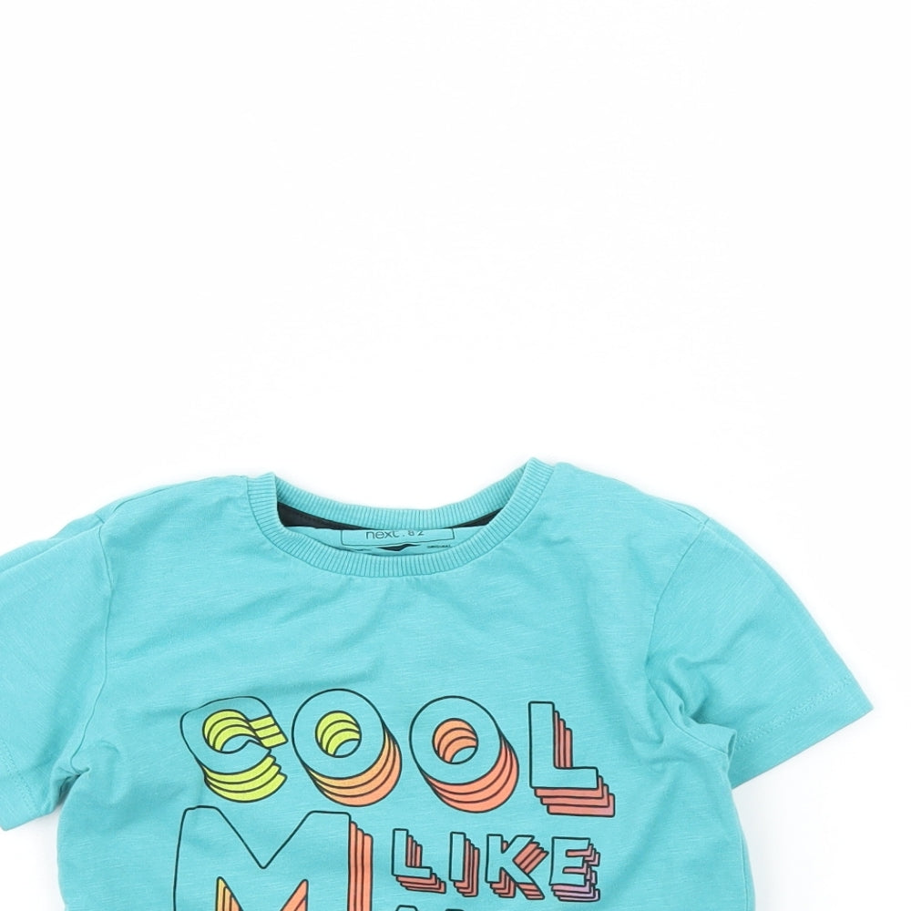 NEXT Boys Blue   Basic T-Shirt Size 4 Years  - Cool like mama