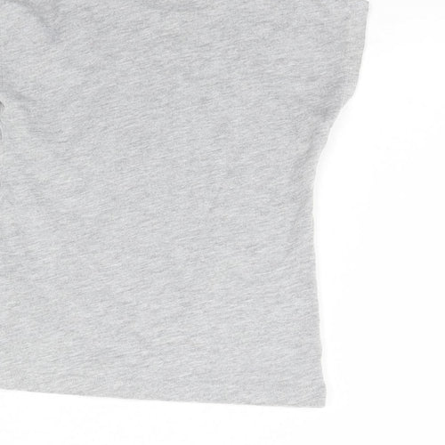 M&s Girls Grey   Basic T-Shirt Size 3 Years