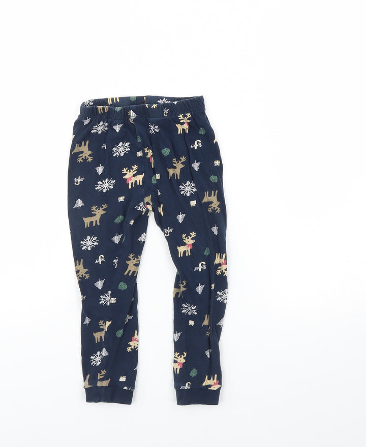 Lulipu Girls Blue Spotted Cami Pyjama Pants Size 2 Years - Christmas
