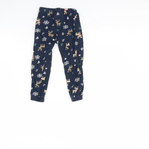Lulipu Girls Blue Spotted  Cami Pyjama Pants Size 2 Years  - Christmas