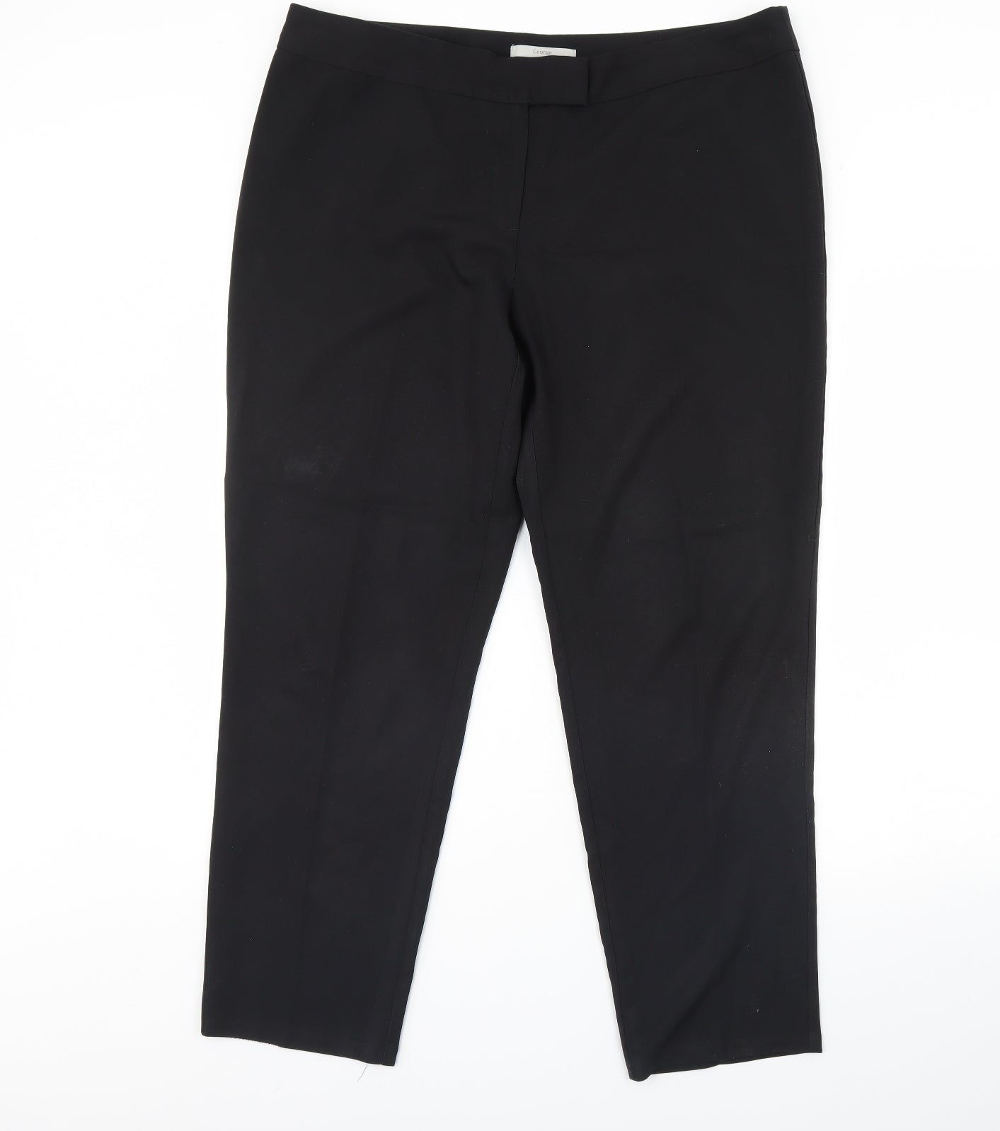 George Womens Black   Dress Pants Trousers Size 18 L30 in