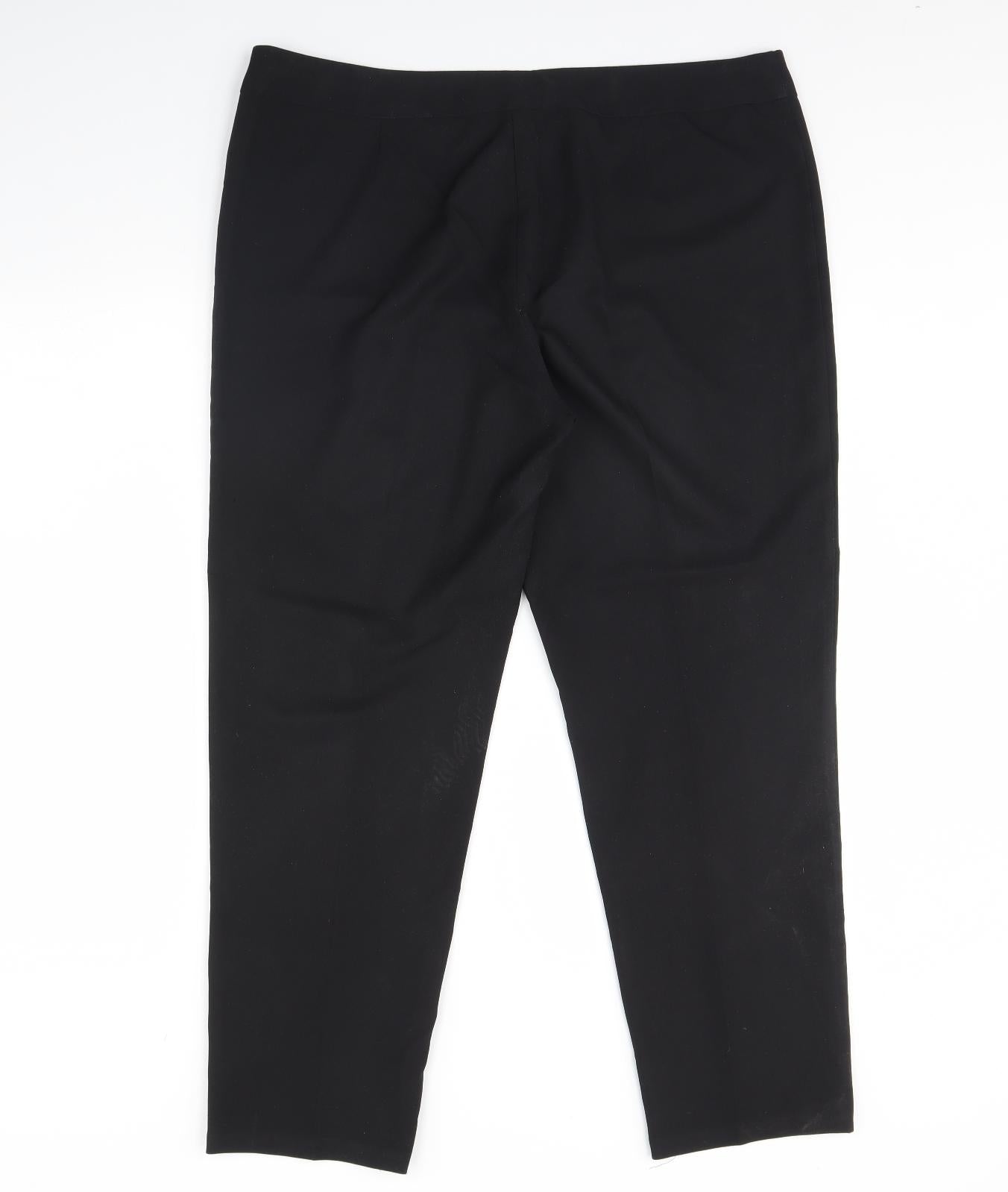 George Womens Black   Dress Pants Trousers Size 18 L30 in