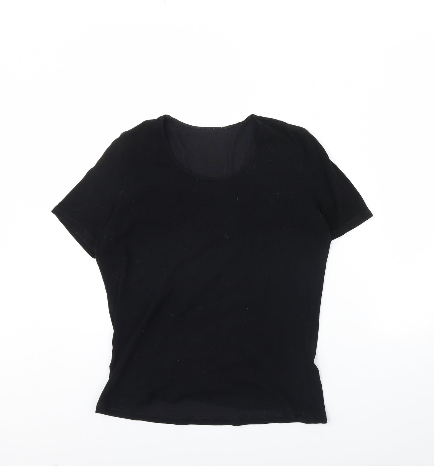 M&s Womens Black   Basic Blouse Size 18