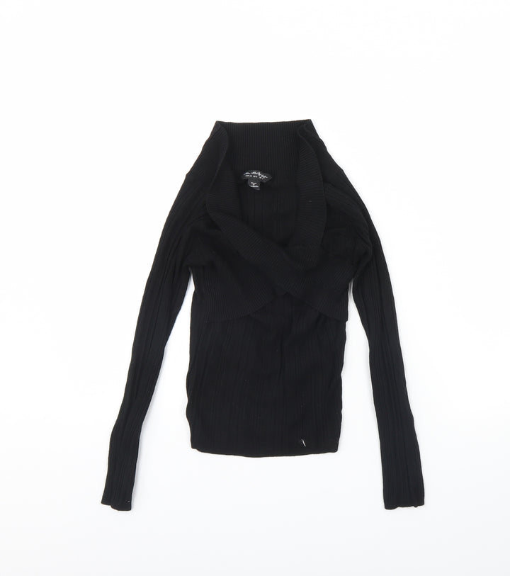 Miss Selfridge Womens Black Pullover Jumper Size 12