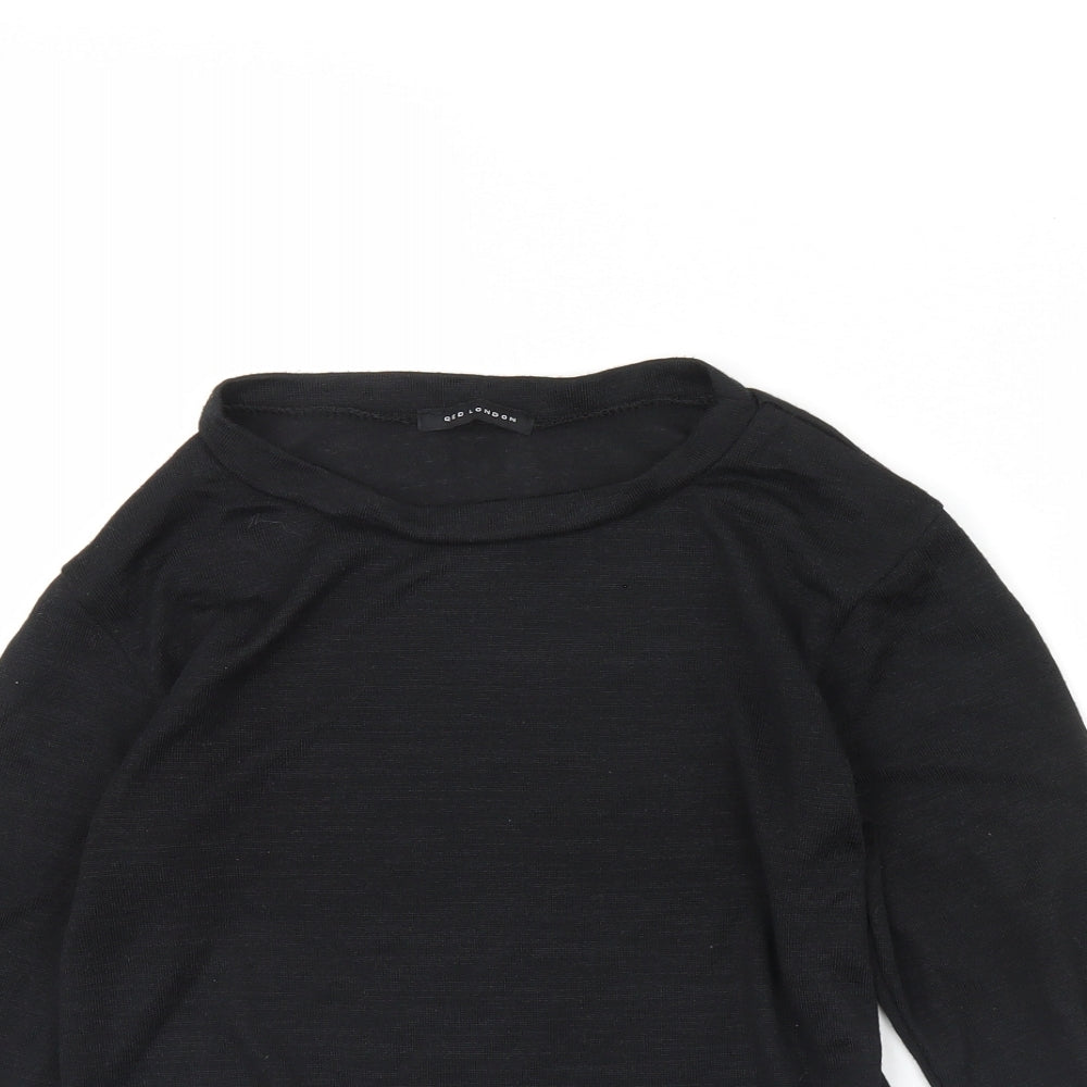 QED London Womens Black   Pullover Jumper Size S