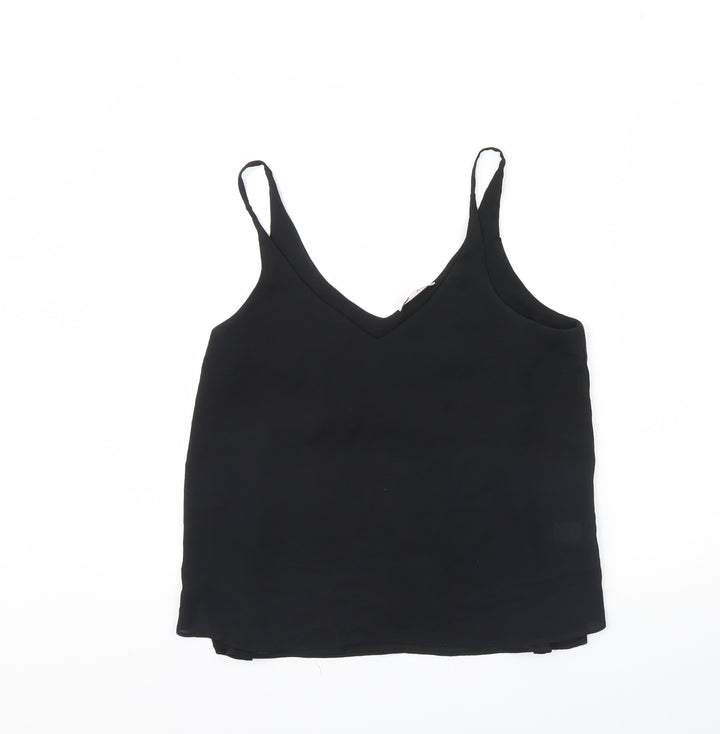 Blue Inc Womens Black Basic Tank Size 14