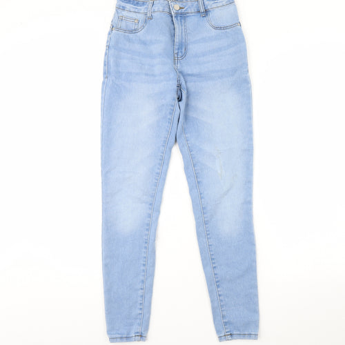 Denim & Co. Womens Blue  Denim Skinny Jeans Size 10 L28 in