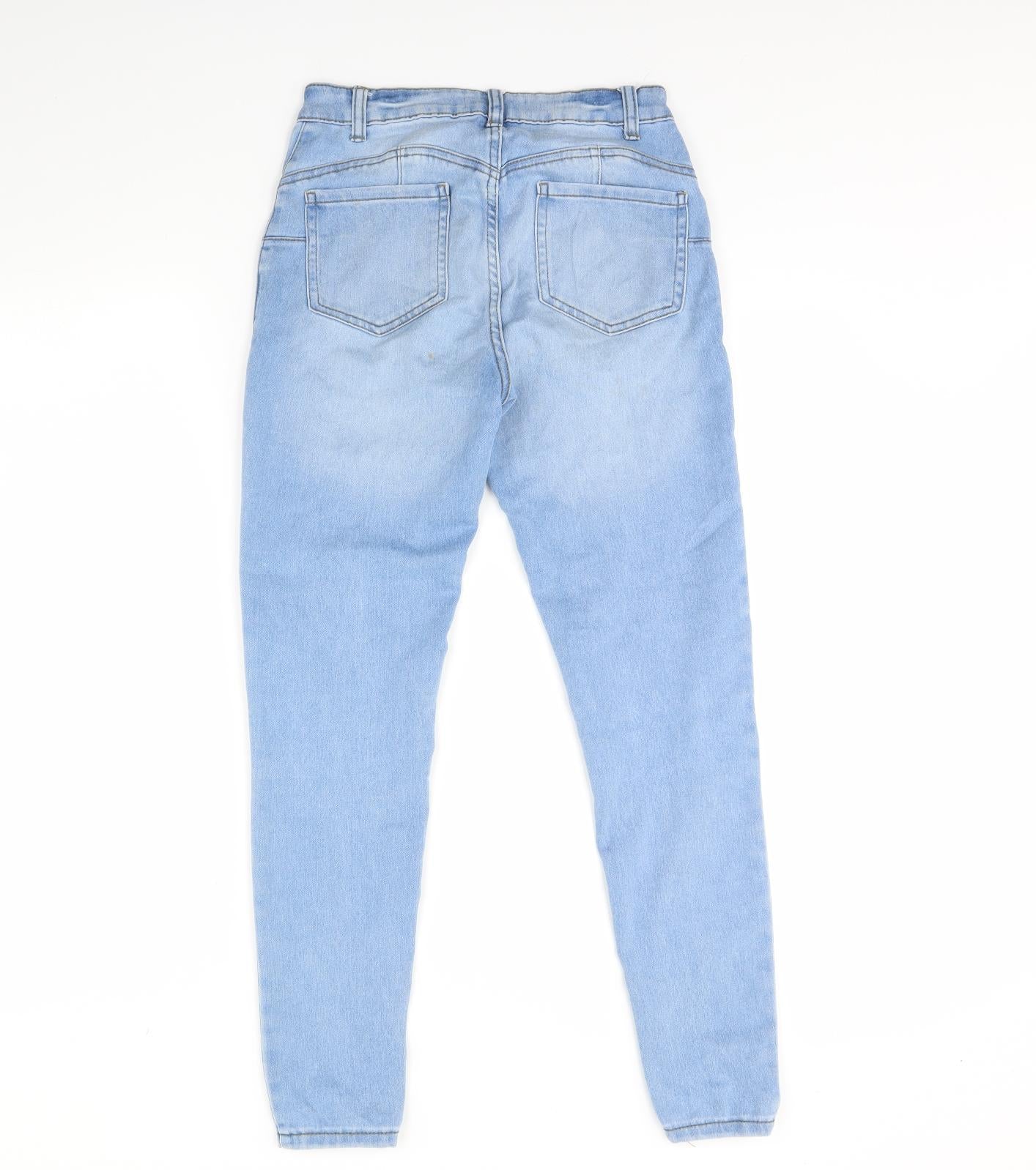 Denim & Co. Womens Blue  Denim Skinny Jeans Size 10 L28 in