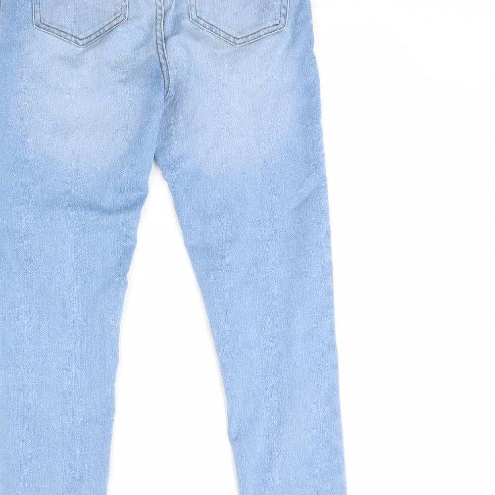 Denim & Co. Womens Blue  Denim Skinny Jeans Size 10 L28 in