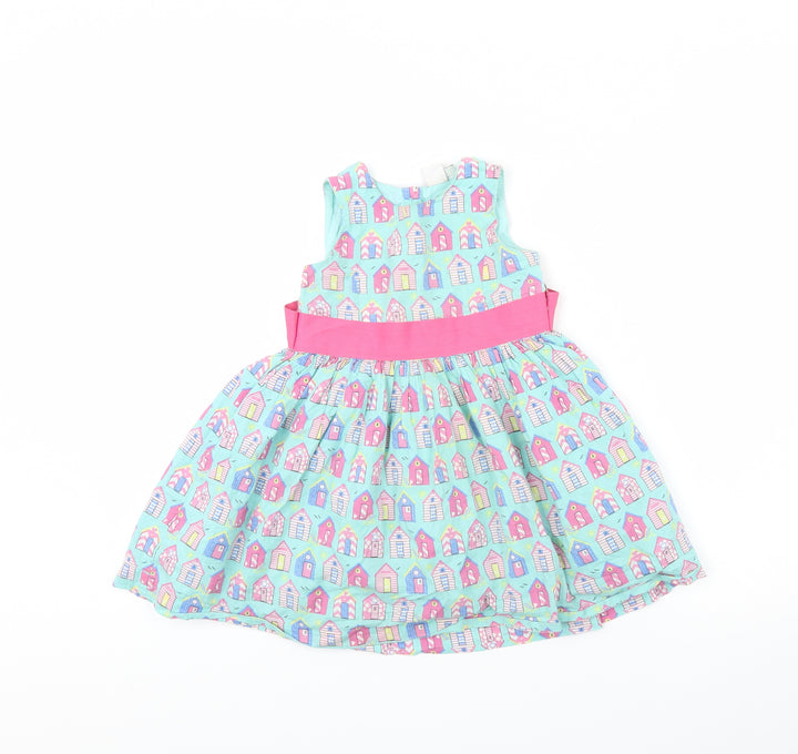 Mini Club Girls Green Spotted Fit & Flare Size 18 Months - House