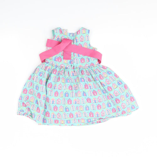 Mini Club Girls Green Spotted  Fit & Flare  Size 18 Months  - House