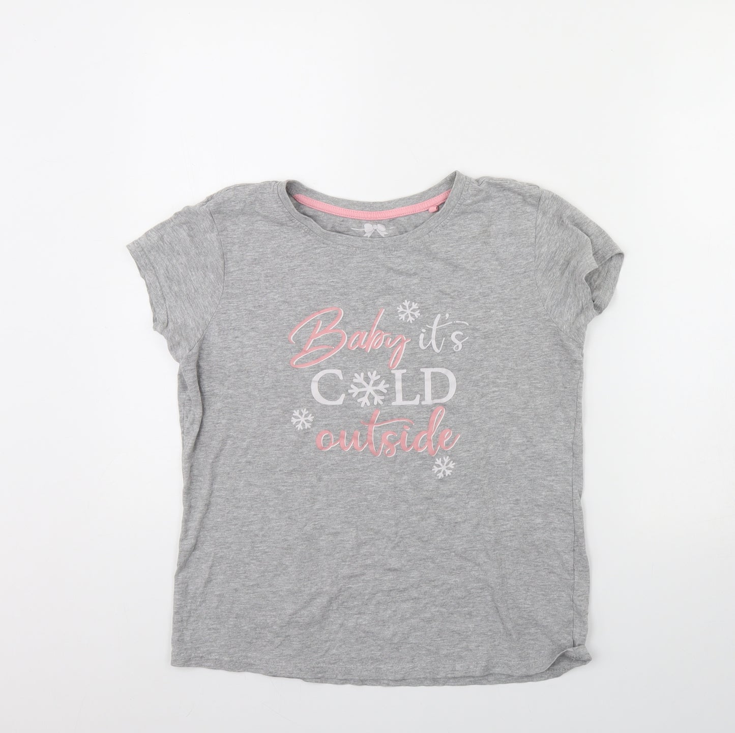 The range Womens Grey Solid  Cami Pyjama Top Size 10  - Christmas