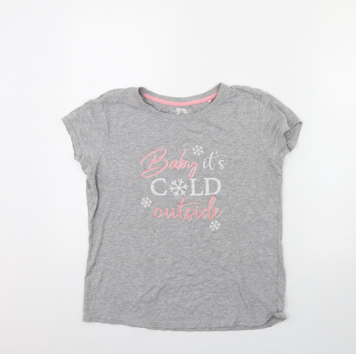 The range Womens Grey Solid  Cami Pyjama Top Size 10  - Christmas