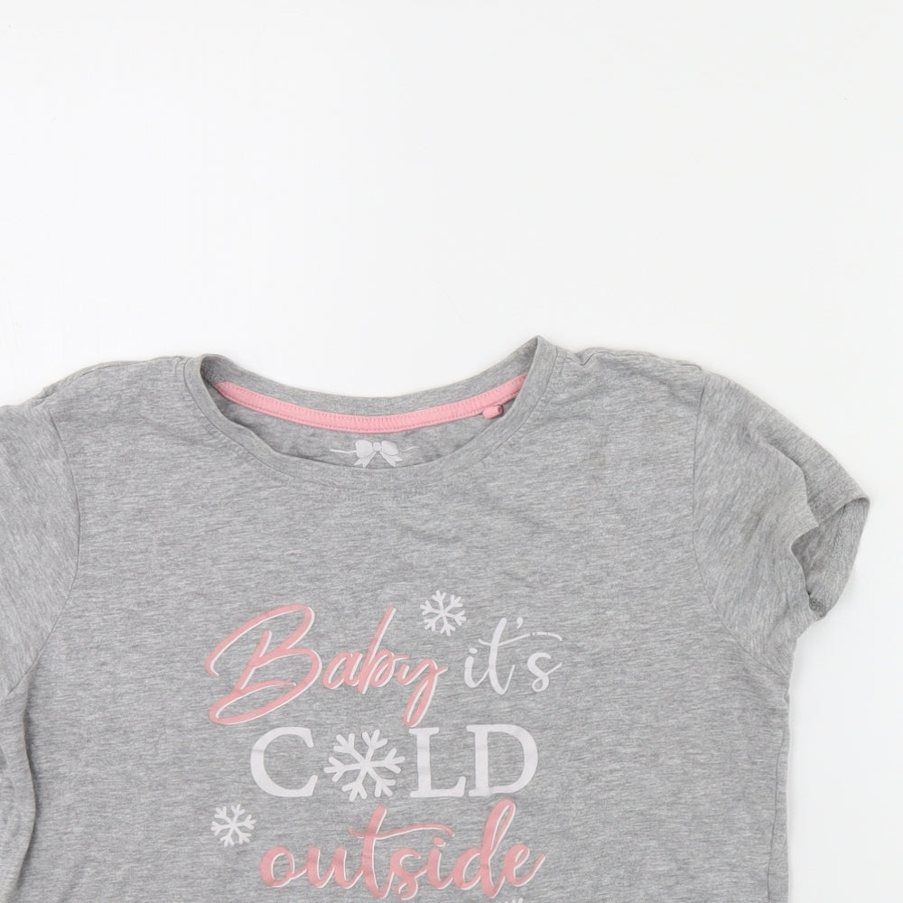 The range Womens Grey Solid  Cami Pyjama Top Size 10  - Christmas