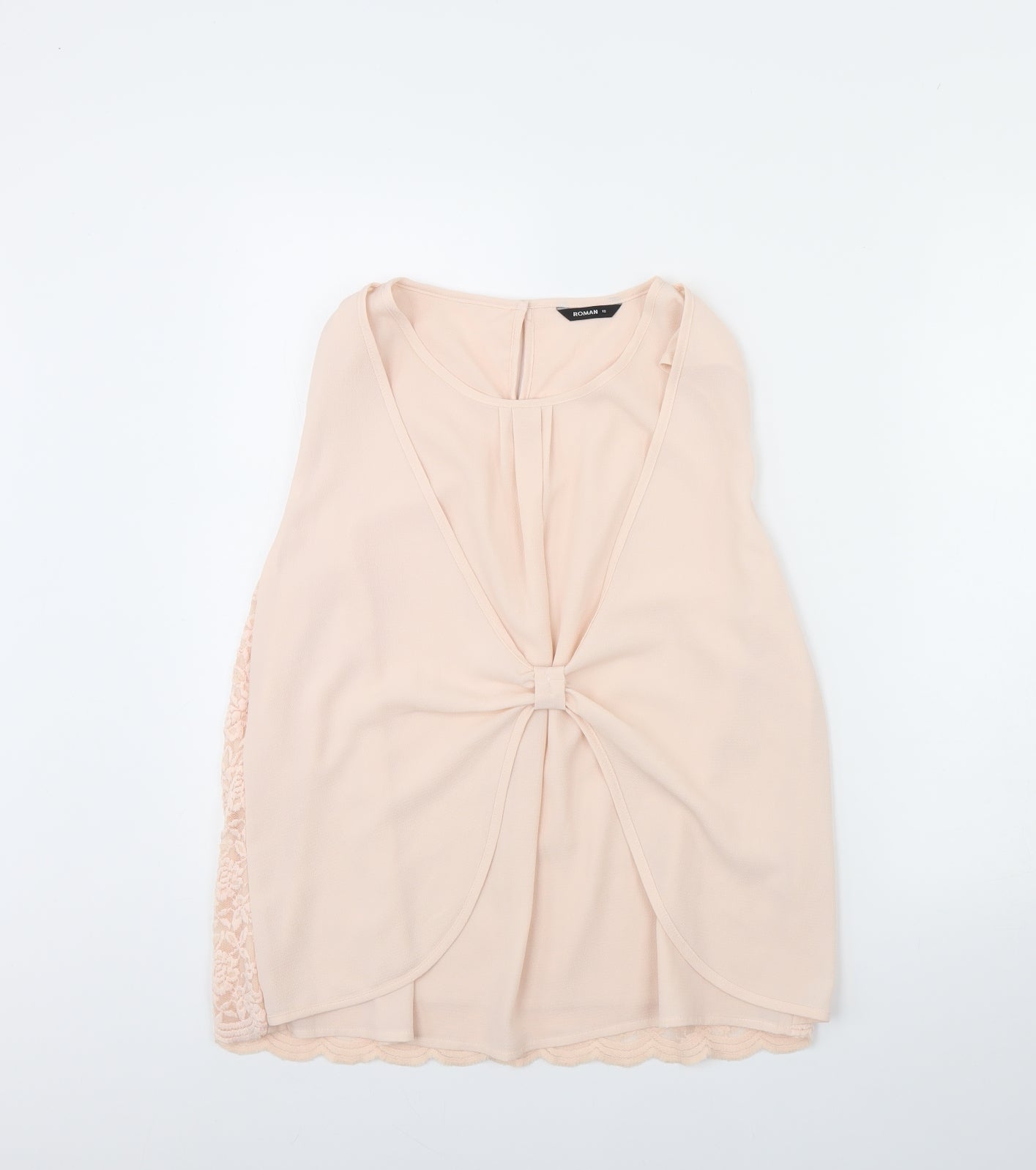 Roman Womens Pink   Basic Tank Size 18