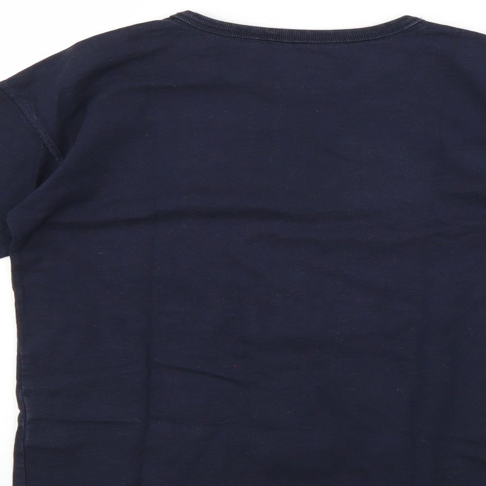 Preworn Boys Black Solid   Pyjama Top Size 12-13 Years