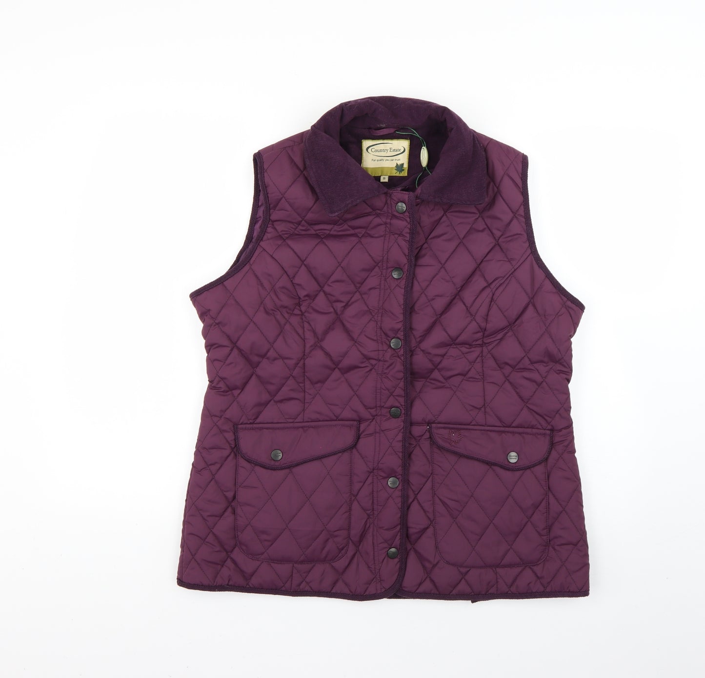 country estate Womens Purple   Gilet Coat Size 16