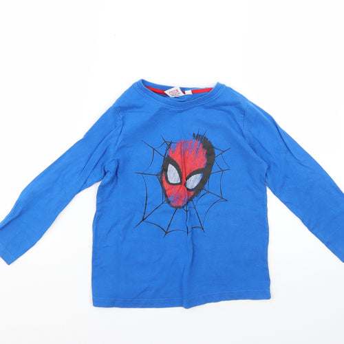 Primark Boys Blue Solid   Pyjama Top Size 5-6 Years