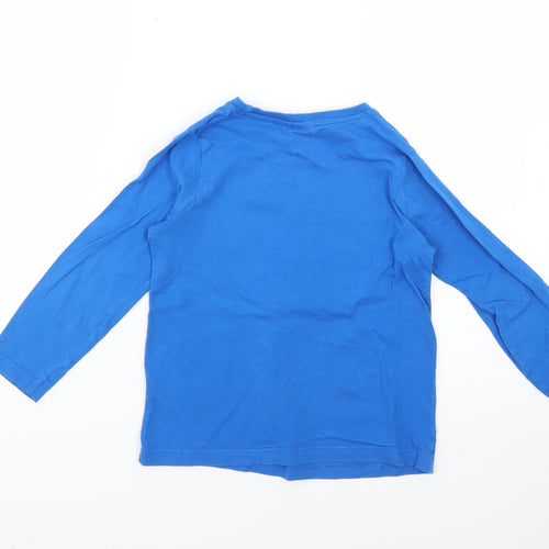 Primark Boys Blue Solid   Pyjama Top Size 5-6 Years
