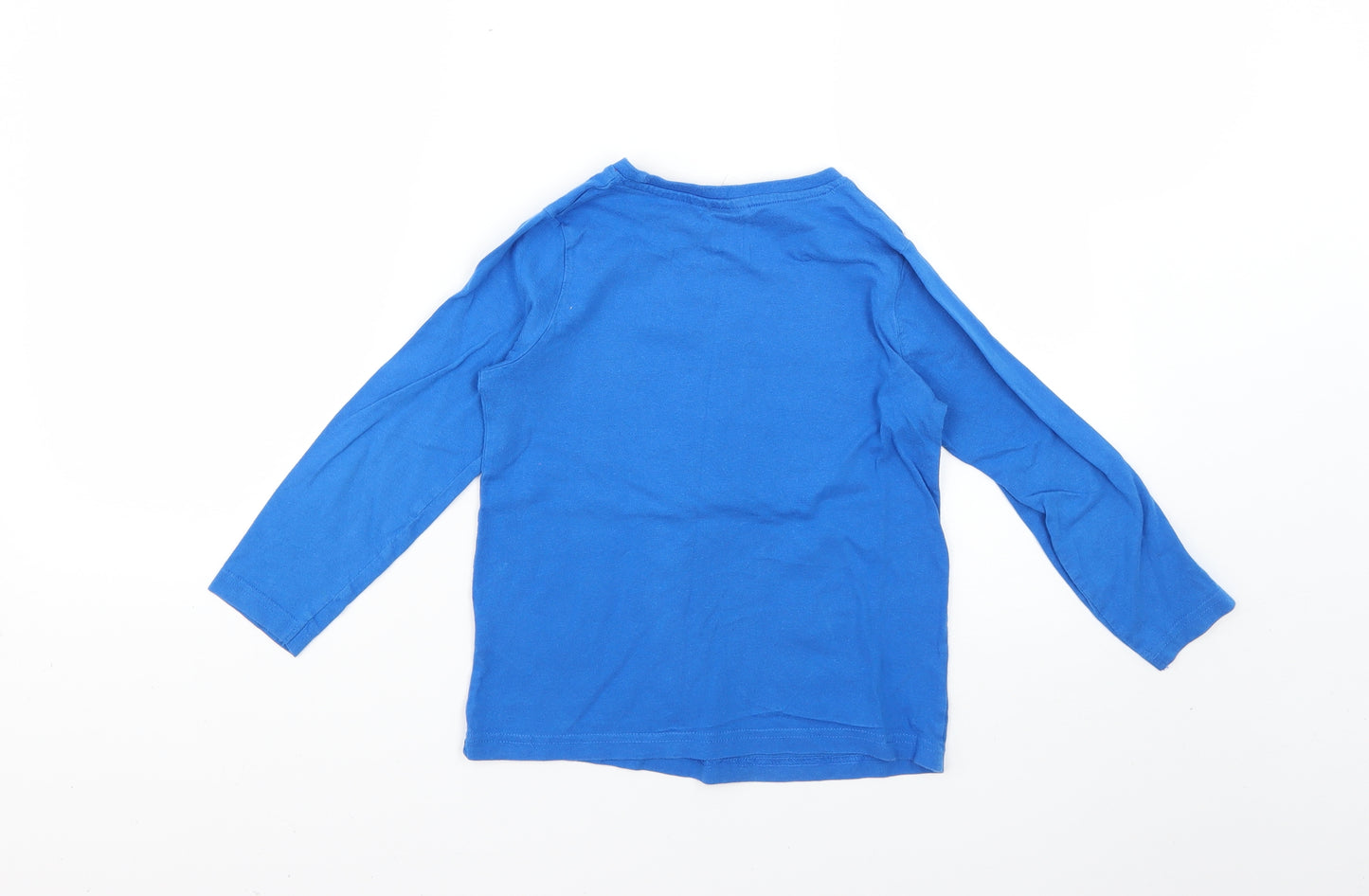 Primark Boys Blue Solid   Pyjama Top Size 5-6 Years