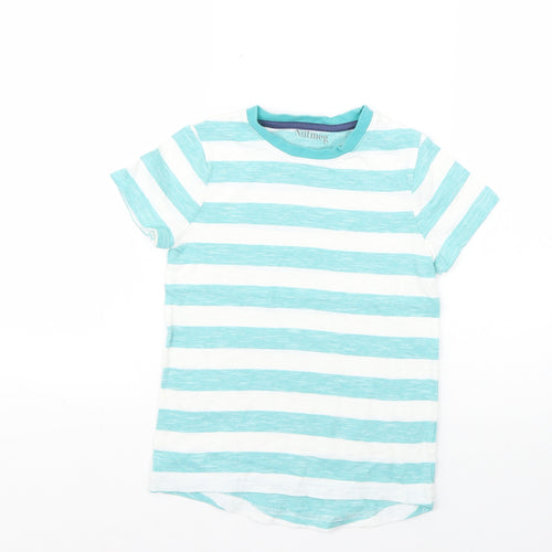 Nutmeg Boys Multicoloured Striped  Basic T-Shirt Size 5-6 Years