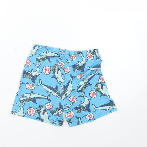 Nutmeg Boys Blue Geometric  Sweat Shorts Size 5-6 Years