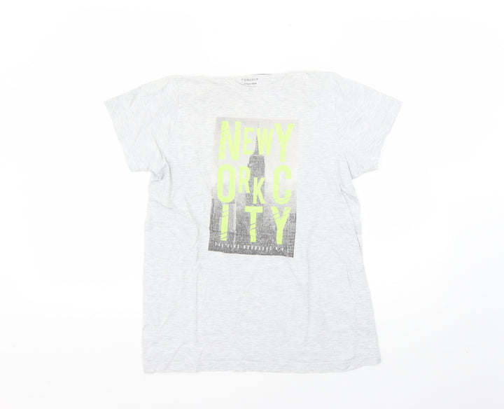 Primark Boys Grey   Basic T-Shirt Size 11-12 Years