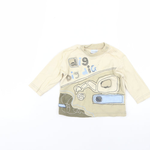 Cherokee Baby Beige   Basic T-Shirt Size 6-9 Months