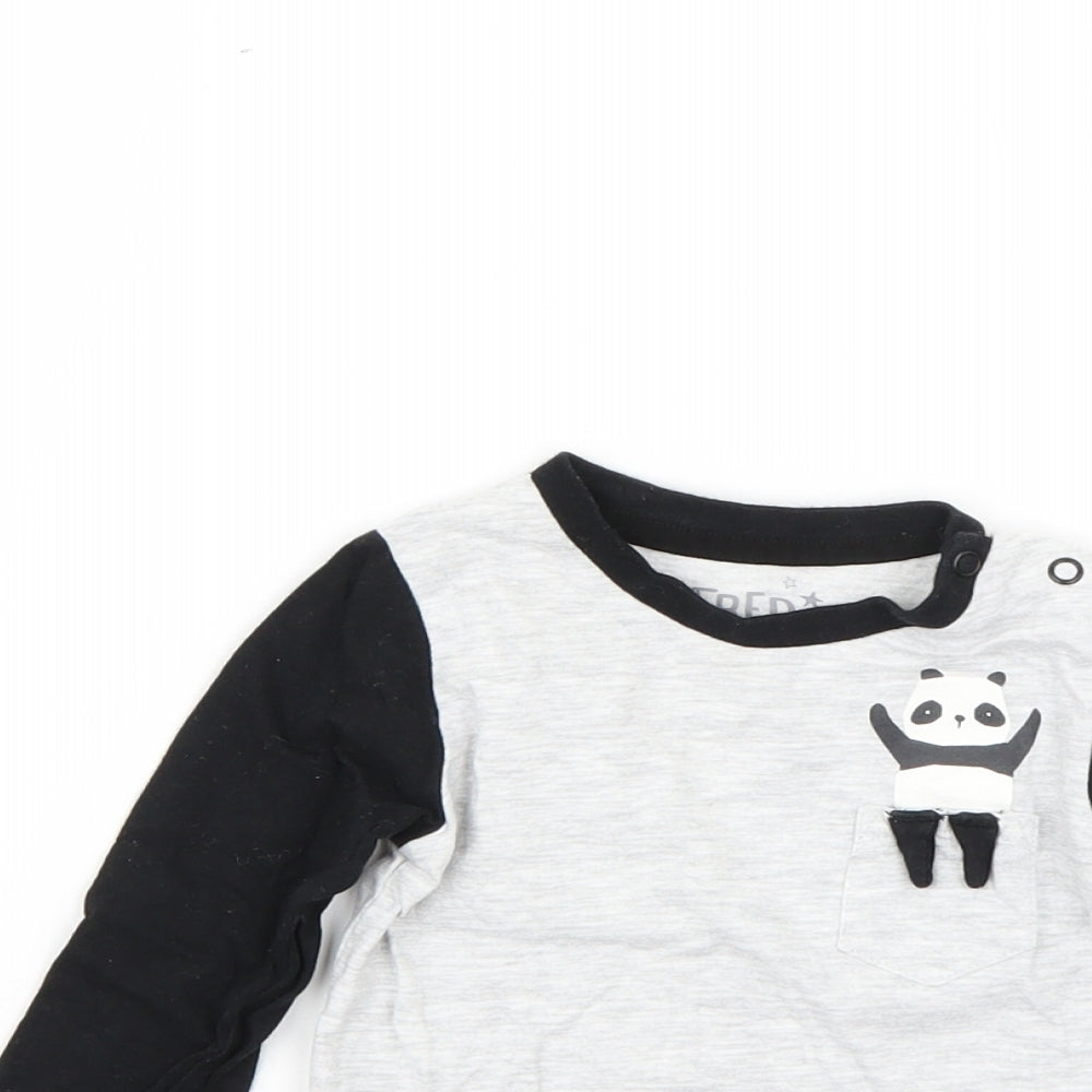 F&F Baby Grey   Basic T-Shirt Size 9-12 Months